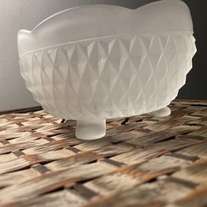 Indiana Glass 3 footed candy dish